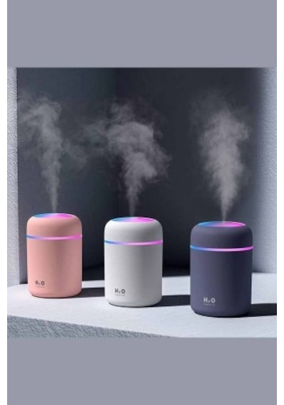 H2O Humidifier Hava Nemlendirici Oda Araç Aroma Difüzörü Işıklı Buhar Makinesi