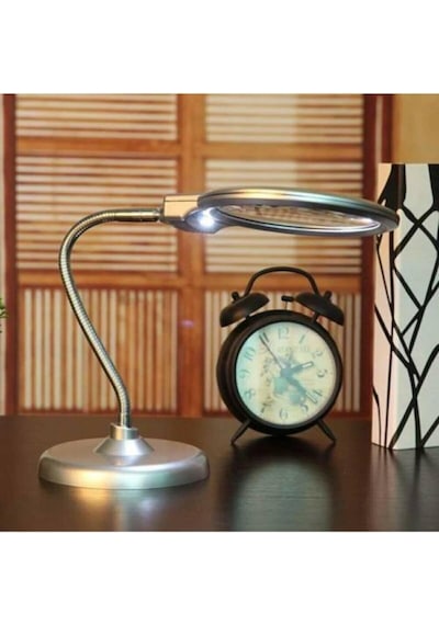Hitteknoloji Işıklı Büyüteç Masa Lambası, 130 Mm Mercek, Çalışma Ve Okuma Lambası