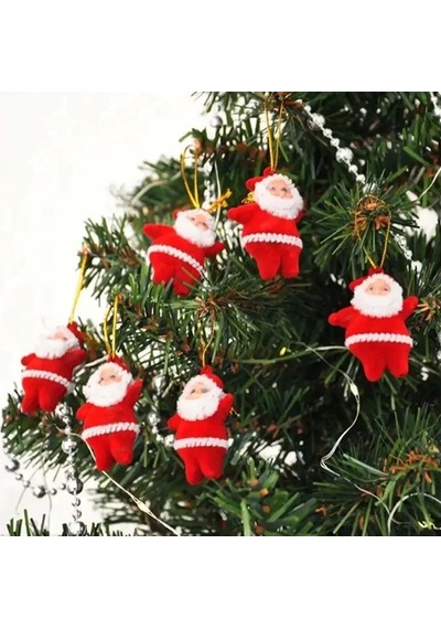 Kika Joy Ağaç Süsü Noel Baba 6lı