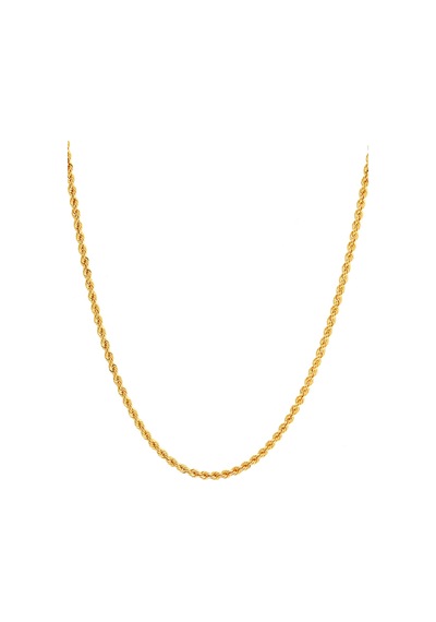 14 Ayar Altın Zincir Kalın Halat Zincir Kolye 45 Cm Uzunluk 4,00 Mm Eni