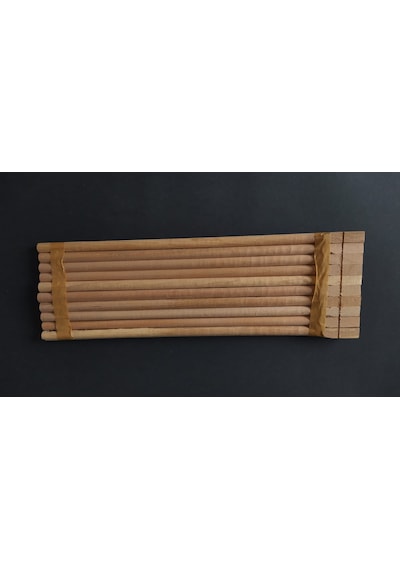 Ahşap Tahta Tünek 10 Lu 40 Cm