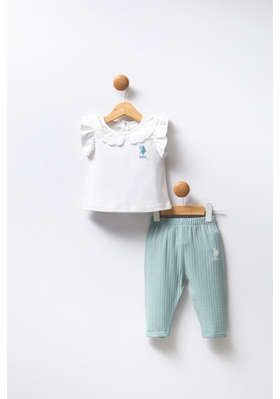 U.S. Polo Assn. Kız Bebek Beyaz Takım 5274-47890 Beyaz