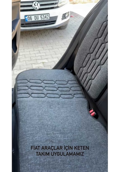Araba Terletmez Ergonomik Koltuk Minderi 5 Parça - 5 Koltuk Tam Set Siyah-siyah Renk