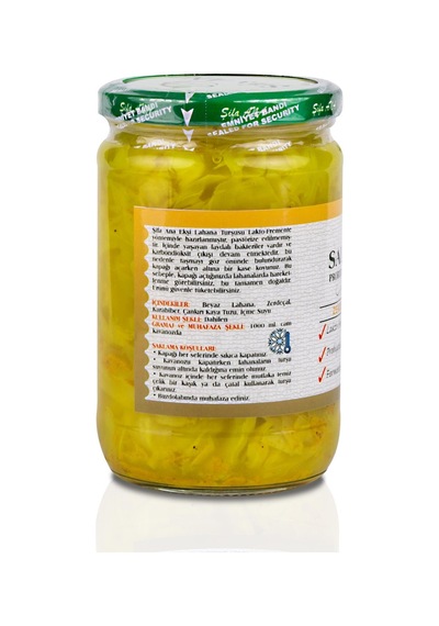 Sauerkraut Ekşi Lahana Turşusu No3 Zerdeçallı 660cc.
