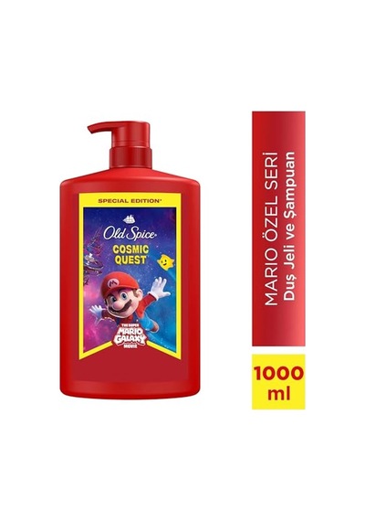 Old Spice Süper Mario 3 Ü 1 Arada Duş Jeli 1000 Mililitre Acai Üzümü