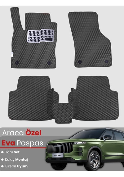 Jaecoo 7 4x2 2024-2025 Uyumlu Eva Paspas Tam Set Araca Özel,kolay Montaj,su Geçirmez 805