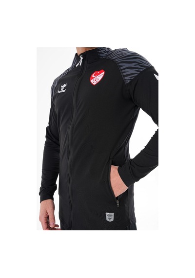 Hummel Tff Hakem Ders Ve Kamp Eşofman Üstü Siyah Siyah