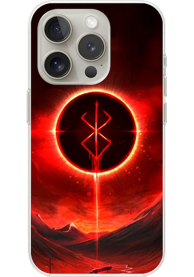 Apple Uyumlu iPhone 13 Pro Şeffaf Kılıf Berserk Tasarımlı 1