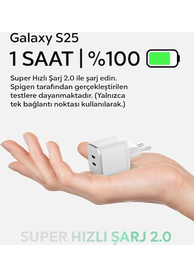 Spigen Arcstation Pro Gan 452 45w 2 Port Usb-c Güç Adaptörü Sierra Blue Ach05156