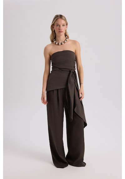 Mai Collection Mai Studios Co. Mila Kahve Bluz Pantolon Takım Kahve