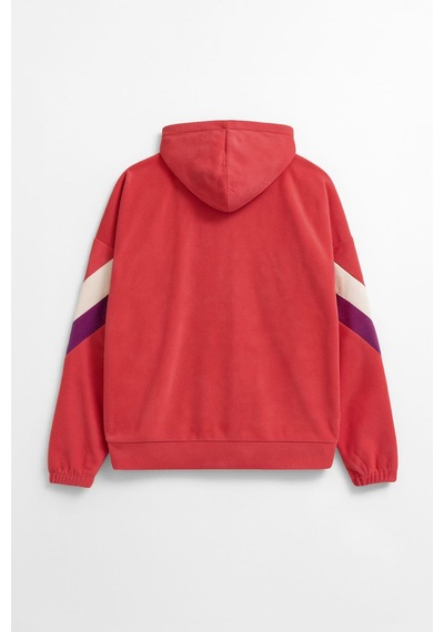 Markapia Kadın Fermuarlı Kapüşonlu Cepli Polar Sweatshirt M S