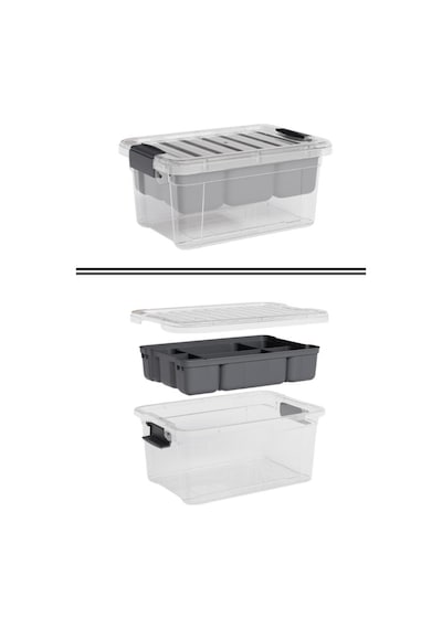 Flora Kilitli Bölmeli Saklama Kutusu, Bujiteri Takı İlaç Dikiş İp Kaşık Hırdavat Organizer 6,25 Litre