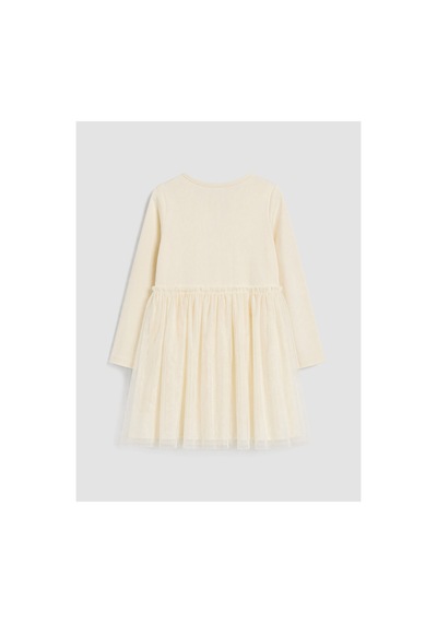 LC Waikiki Alıta Cıty Farkıyla Lcw Kids Ekru Düz Kız Çocuk Elbise Ekru - 928249910 Ekru