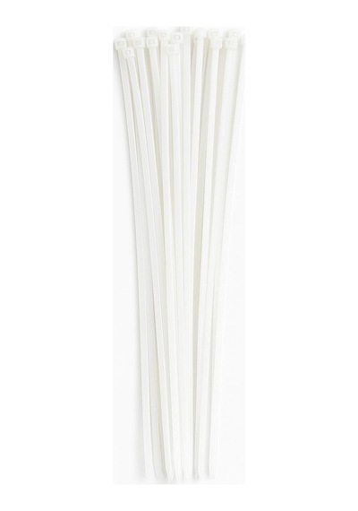 Vıvaluxe Beyaz Plastik Kablo Bağı 4.8 X 380 Mm 100 Adet , Dayanıklı Naylon Malzeme, Güçlü Tutuş, İç Ve Dış Mekan Kullanımına Uygun, Kablo Düzenleme Ve Sabitleme İçin Ideal Zip Tie Seti