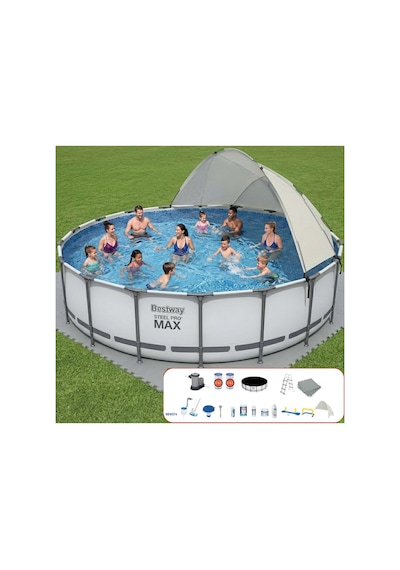 Bestway Gölgelikli Prefabrik Full Havuz Seti 549x122cm Bw574 56462