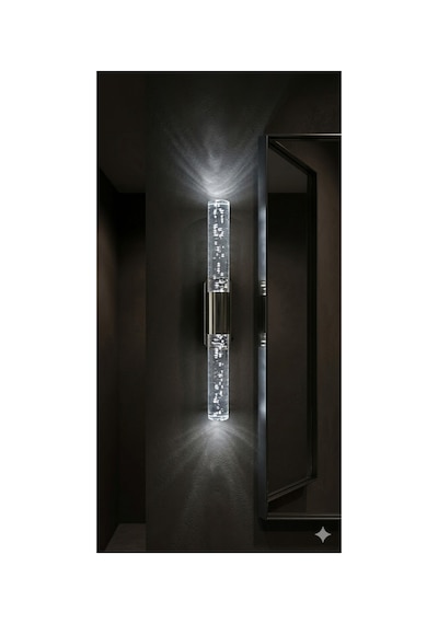 Bubblelight Small 31 Cm Modern Tasarım Led Aplik - Duvar Lambası - Antrasit Gri - Elektrikli - Beyaz Led Gri