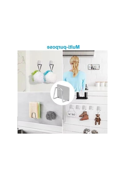 Metal Bulaşık Sungeri Askısı, Paslanmaz Ve Dayanıklı Tasarım 50cm
