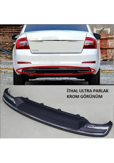 Skoda Octavia Arka Tampon Difüzörü Amg Model 2013-2017 Arası