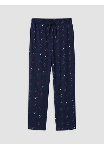 LC Waikiki Lc Waıkıkı Lacivert Regular Fit Baskılı Erkek Pijama Alt