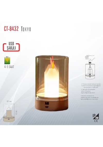 Cata Ct-8432 Şarjlı Masa Lambası