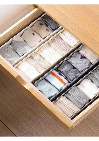 Çorap Toka Düzenleyici Çok Amaçlı Organizer 2li Plastik 20 X 20 Bej Tr Diğer