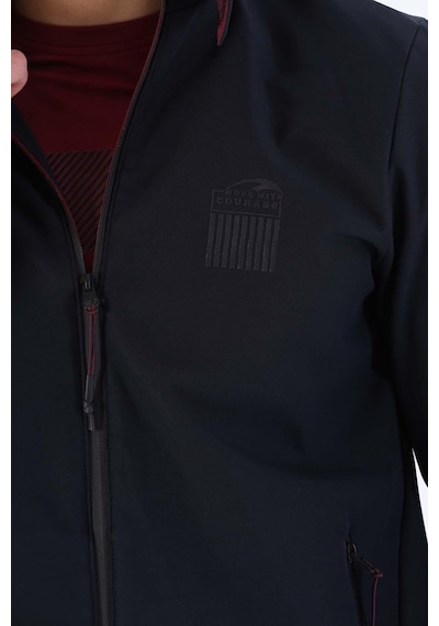 Maraton Sportswear Regular Erkek Kapşonlu Uzun Kol Outdoor Lacivert Ceket 20384 Lacivert