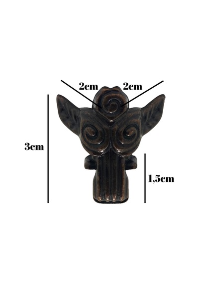 Melek 1.5cm Metal Ayak Çeyiz Ve Hediye Kutusu Mobilya Ayağı 1.5cm Bronz 2 Adet Bronz