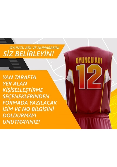 Acr Giyim Kişiye Özel Kadın Basketbol Forması : Petek Bordo