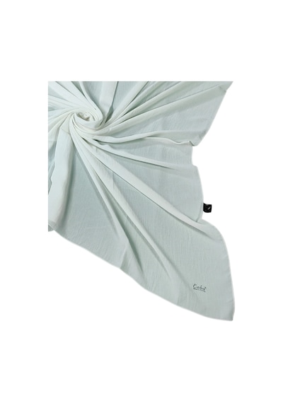 Mim Eşarp Enba Aerobin Jazz Caz Siyah Eşarp 120x120 Cm Krem