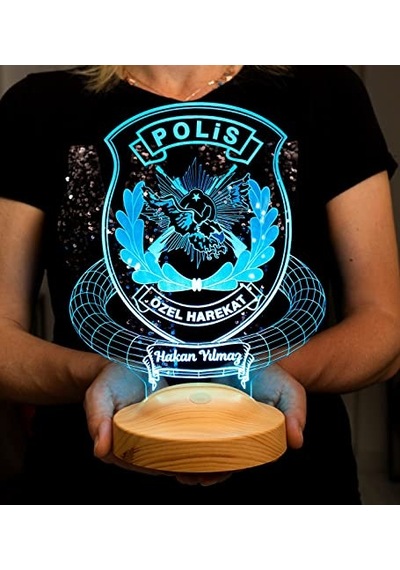 Polis Özel Harekat Kişiye Özel Özel Harekat Amblemli Led Lamba Diğer