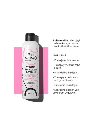 Kalıcı Oje Çıkarıcı Gel Polish Remover , 250 Ml
