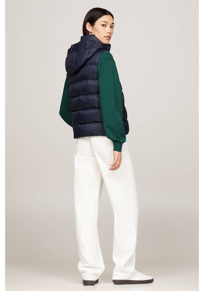 Tommy Hilfiger Kadın Şişme Yelek Lacivert