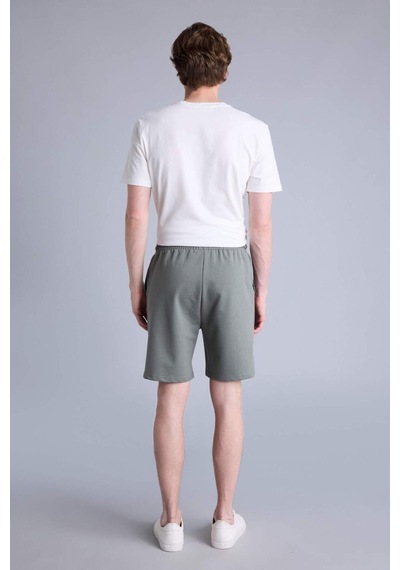 Defacto Regular Fıt Sweatshirt Kumaşı Şort W1105az26smkh422 Haki-kh422