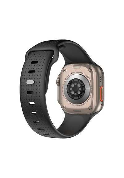 Watch 7 45mm Uyumlu Wiwu Wi-wb0201 Comf Secur Serisi Spor Silikon Kordon Siyah