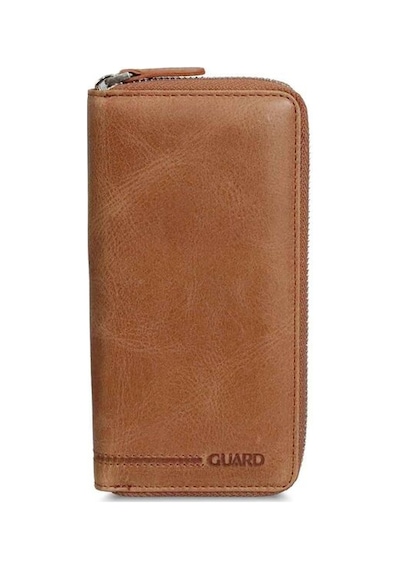 Guard Antik Taba Fermuarlı Portföy Cüzdan - Grd2403xw22193 Kahverengi