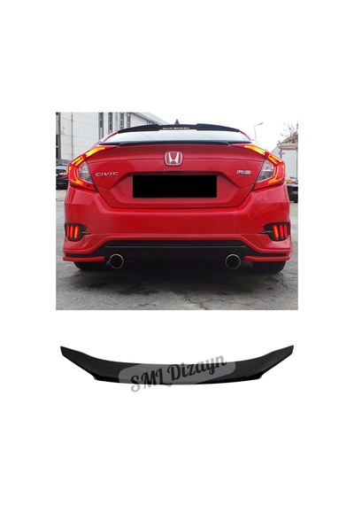 Honda Civic Fc5 Bagaj Üstü Parlak Siyah Spoiler-spoyler
