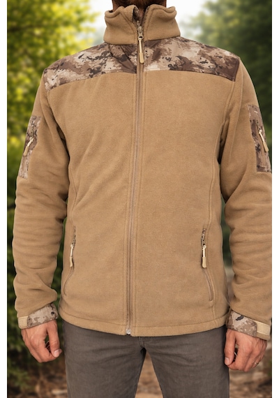 Palabalıkçılık Balık Av Malzemeleri Unisex Outdoor Taktik Polar Mont Kamuflaj Detaylı Kol Cepli Çok Renkli Palabalıkçılık Balık Av Malzemeleri Unisex Outdoor Taktik Polar Mont Kamuflaj Detaylı Kol Cepli Çok Renkli