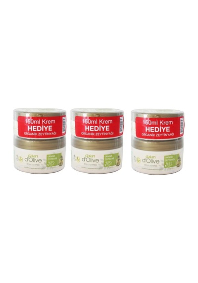 D Olive Besleyici Krem Doğal Zeytinyağı X3