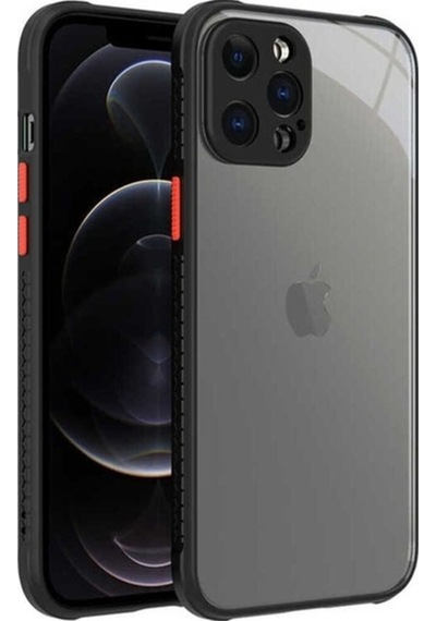 Apple Uyumlu iPhone 12 Pro Max Kılıf Zore Kaff Kapak Siyah
