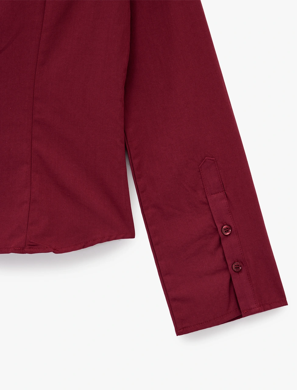 Koton Pamuklu Uzun Kollu Slim Fit Düğmeli Klasik Yaka Gömlek Bordo 6wal60067ıw Bordo