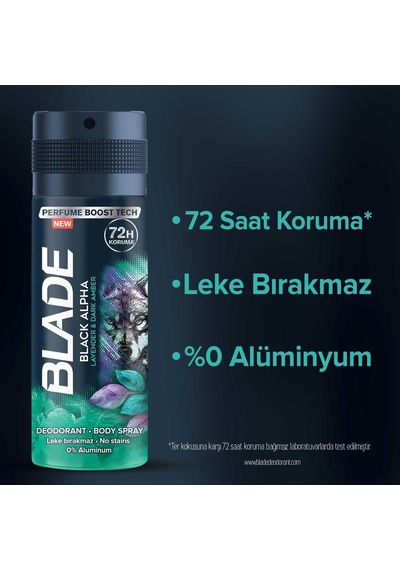 Hero Selection Black Alpha Deodorant, 150 Ml