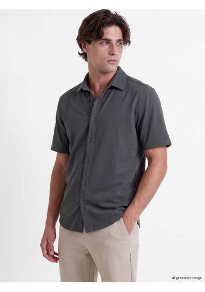 Lcw Vision Gri Regular Fit Erkek Gömlek