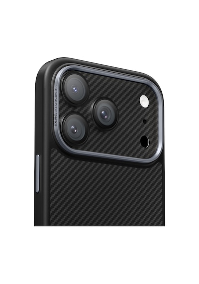 Apple Uyumlu   iPhone 17 Pro Max Benks Armorwarrior Serisi 600d Kevlar Kamera Lens Koruyucu Siyah