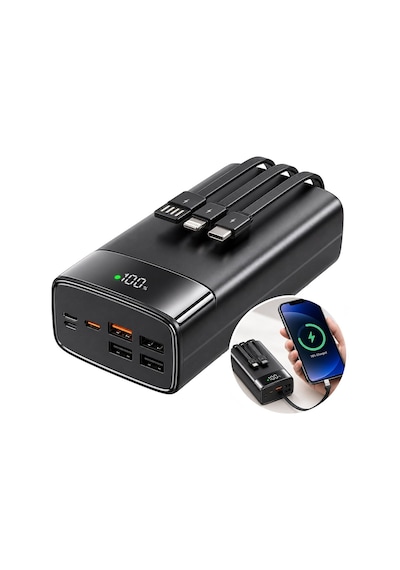 Snapron Snp-3035 22.5w Lcd Erkan Pd 30.000 Mah Dahili Kablolu Hızlı Şarjlı Powerbank Diğer