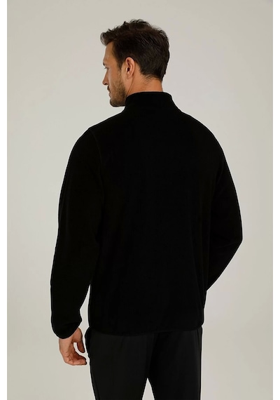 Lumberjack Sn165 Nordic Polar Fermuarli Erkek Sweat - Siyah