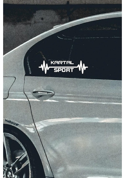 Tofaş Kartal Nabız Kalp Atışı Araç Ritim Oto Sticker 2 Adet Beyaz 20 7 Cm