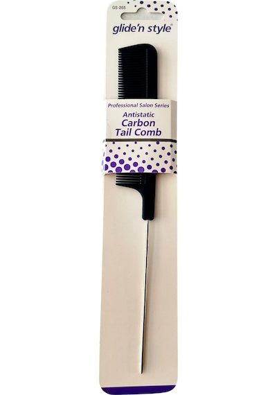 Glide'n Style GS-265 Metal Uçlu Antistatik Karbon Krepe Tarağı