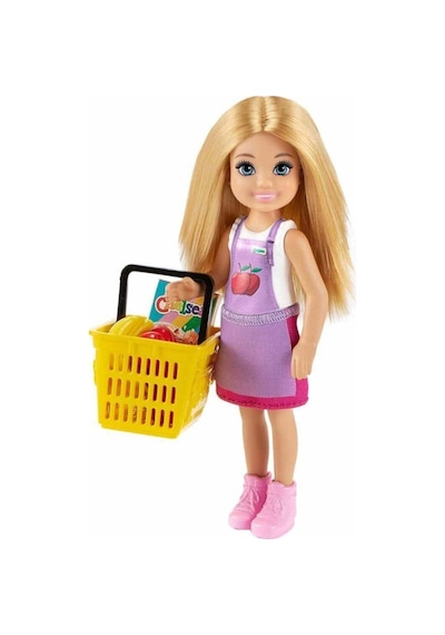 Barbie Chelsea Meslekleri Öğreniyor Market Çalışanı Chelsea ve Oyun Seti GTN67