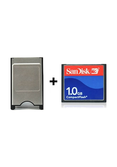 Sandisk Pcmcıa-Cf Adaptör + 1Gb Cf Kart