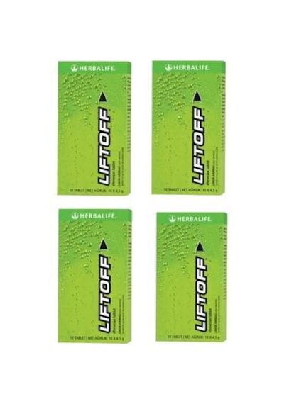Herbalife Liftoff Efervesan İçecek Limon Aromalı 4 x 10 Tablet